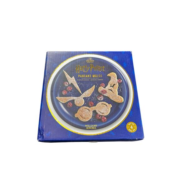 Open Box- William Sonoma- set of 4 - Harry Potter Pancake Molds- Gift with box - Picture 1 of 7